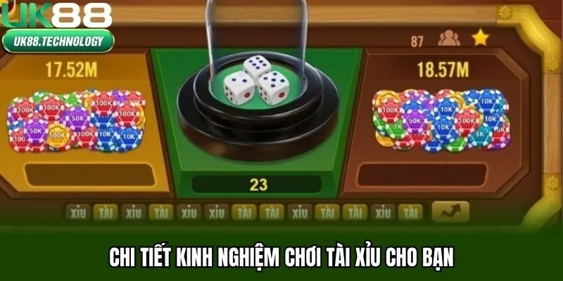 Chi tiết kinh nghiệm chơi tài xỉu cho bạn